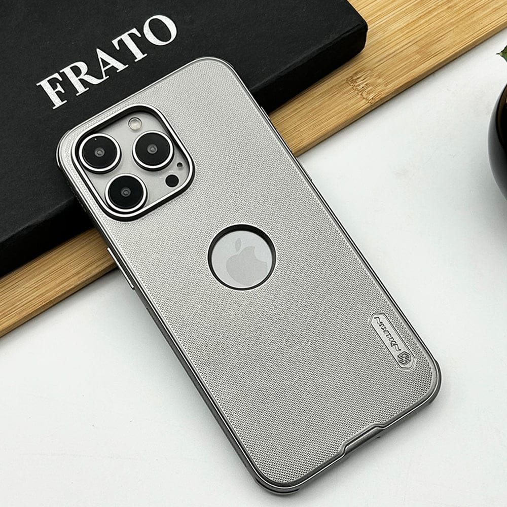 FRATO luxury Case Nillkin 15 Series Super Frosted Shield Pro Matte cover case for iPhone (With LOGO Cutout) -Grey