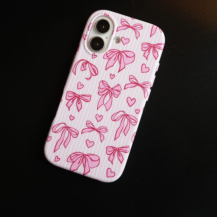 FRATO luxury Case Pink Ribbon Case for iPhone Series | Heart Designer Cover