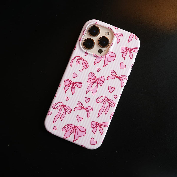 FRATO luxury Case Pink Ribbon Case for iPhone Series | Heart Designer Cover