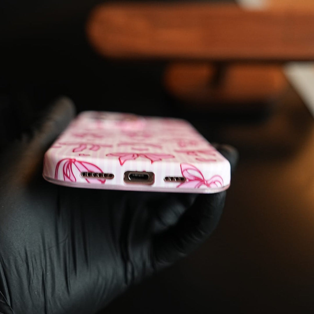 FRATO luxury Case Pink Ribbon Case for iPhone Series | Heart Designer Cover