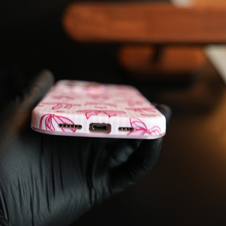 FRATO luxury Case Pink Ribbon Case for iPhone Series | Heart Designer Cover