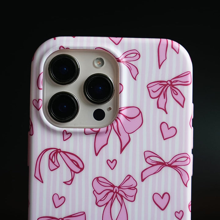 FRATO luxury Case Pink Ribbon Case for iPhone Series | Heart Designer Cover