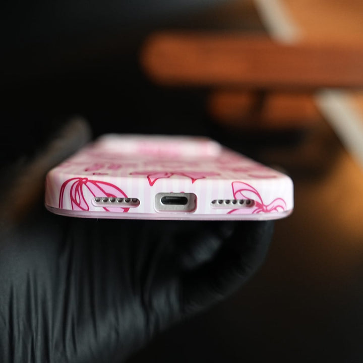 FRATO luxury Case Pink Ribbon Case for iPhone Series | Heart Designer Cover