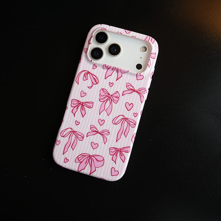 FRATO luxury Case Pink Ribbon Case for iPhone Series | Heart Designer Cover