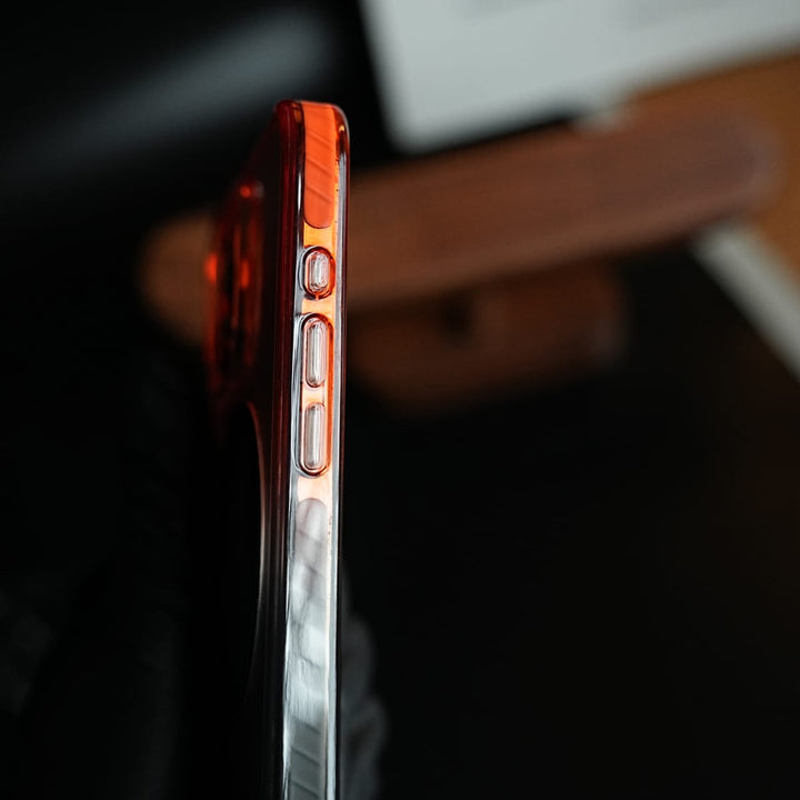 FRATO luxury Case Two-Tone Clear Case for iPhone Series | Rotating Ring Stand