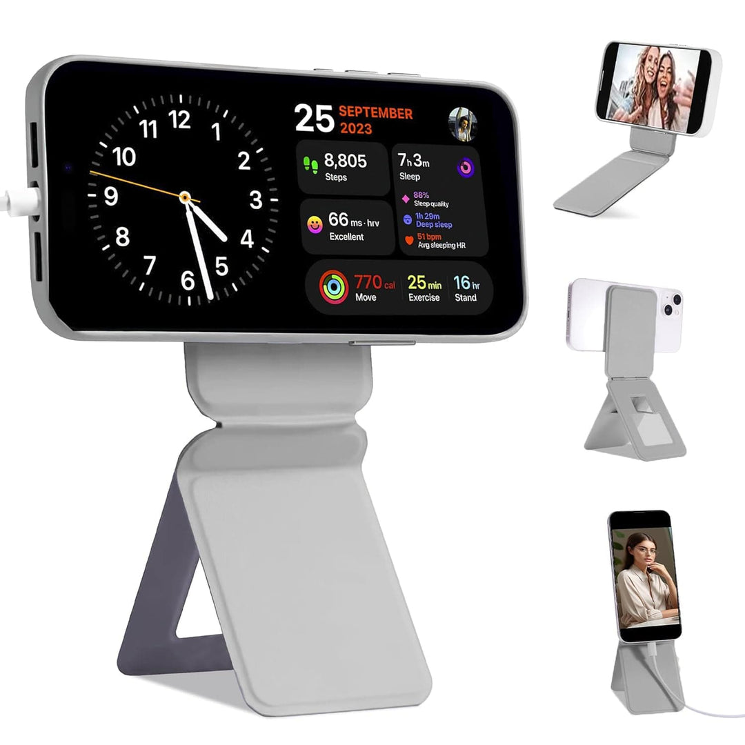 FRATO Mobile Stand Gray FRATO Strong Magnets MagSafe Tripod Phone Stand Pocket-Size Selfie Stick