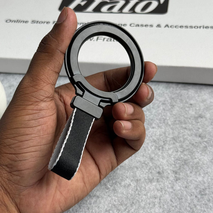 FRATO Mobile Stand Magnetic Foldable Finger Ring Hanging Rope Holder Rotatable Phone Stand
