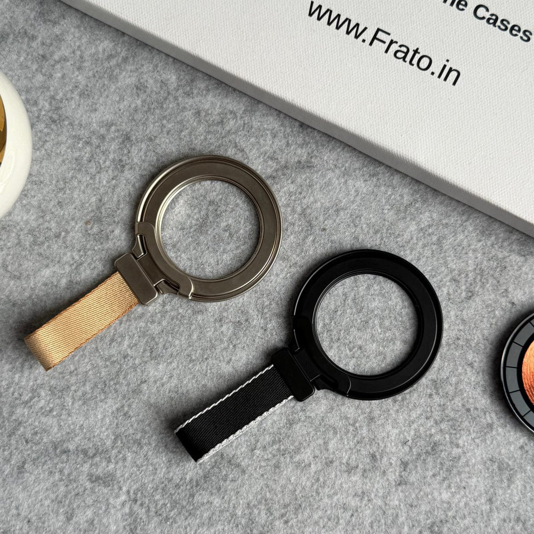 FRATO Mobile Stand Magnetic Foldable Finger Ring Hanging Rope Holder Rotatable Phone Stand