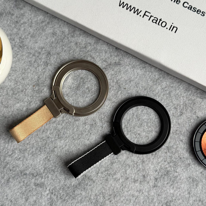 FRATO Mobile Stand Magnetic Foldable Finger Ring Hanging Rope Holder Rotatable Phone Stand