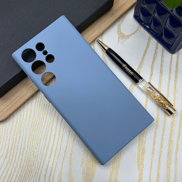 FRATO No Advertising Azure Samsung S23 Ultra Soft Silicone Case Cover