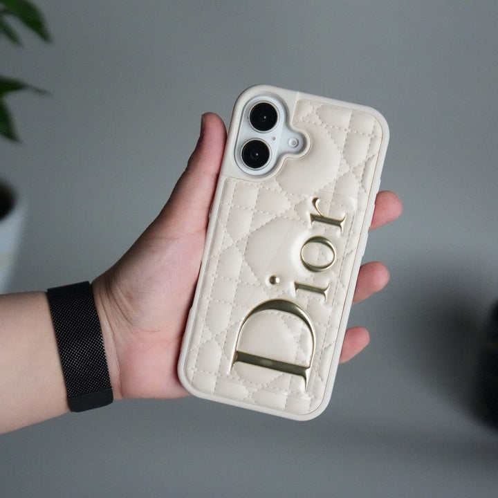 FRATO No Advertising Beige iPhone 17 DR Puff Edition PU Leather Case Cover