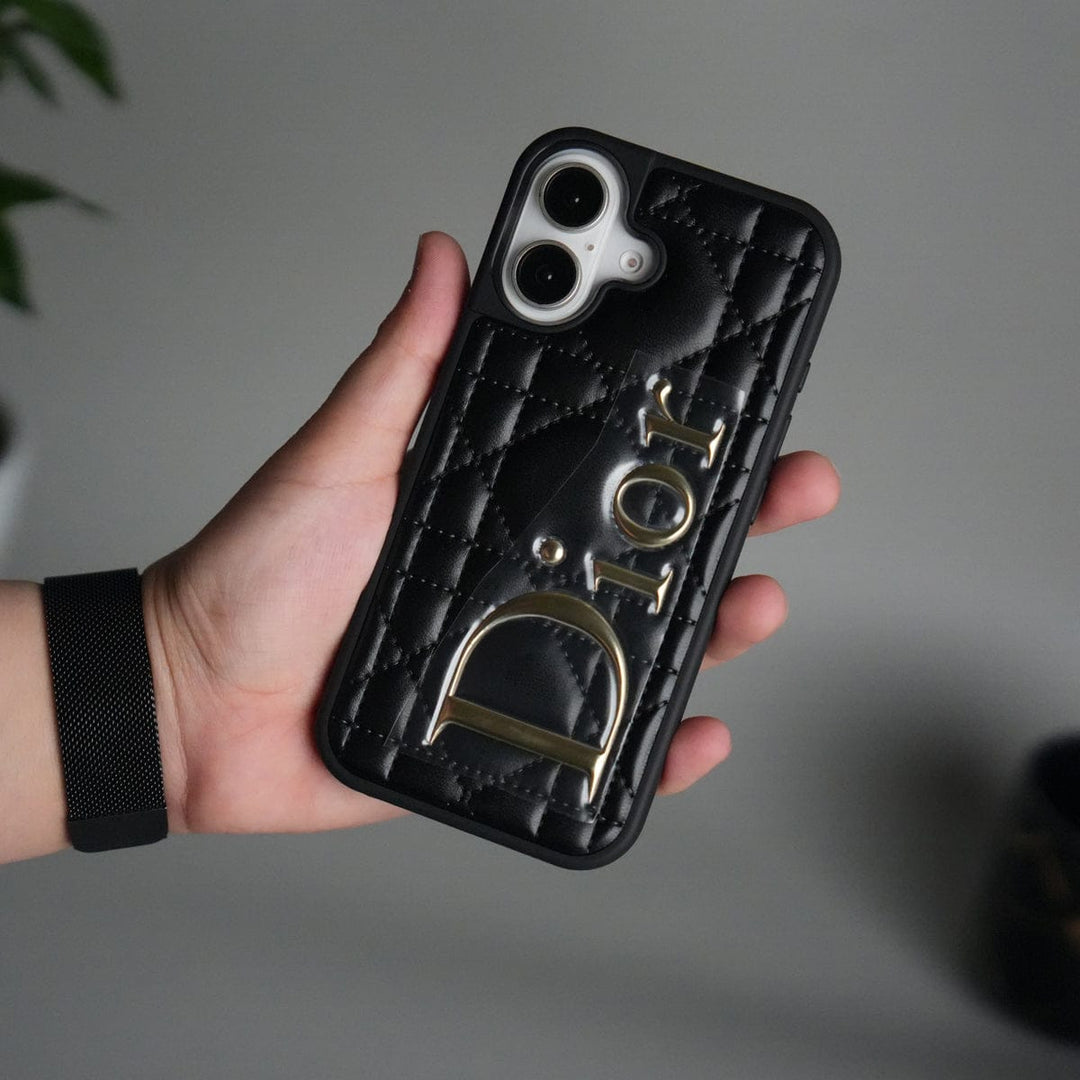 FRATO No Advertising Black iPhone 17 DR Puff Edition PU Leather Case Cover