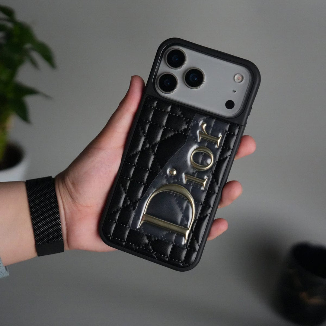 FRATO No Advertising Black iPhone 17 Pro Max DR Puff Edition PU Leather Case Cover
