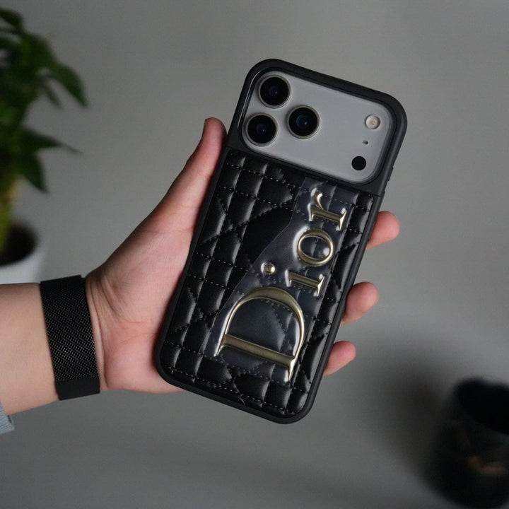 FRATO No Advertising Black iPhone 17 Pro Max DR Puff Edition PU Leather Case Cover