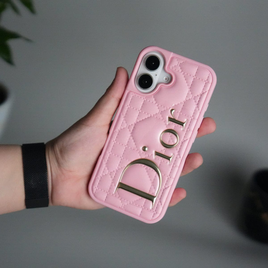 FRATO No Advertising Pink iPhone 17 DR Puff Edition PU Leather Case Cover