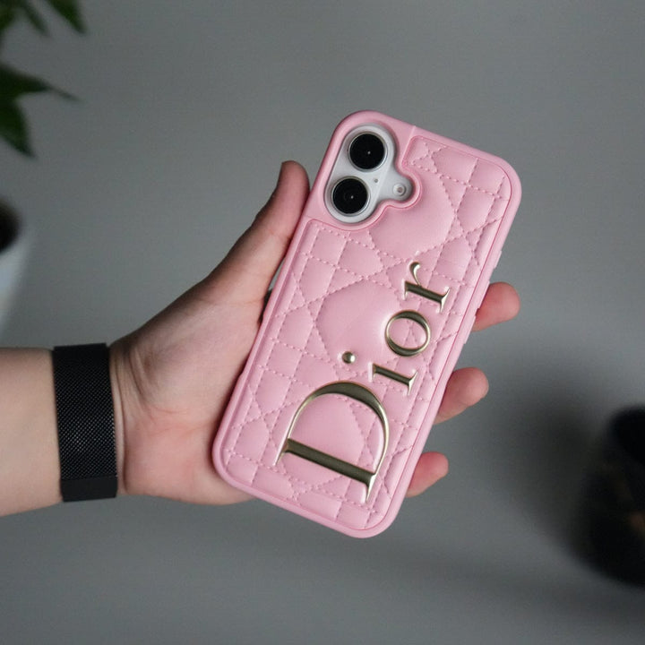 FRATO No Advertising Pink iPhone 17 DR Puff Edition PU Leather Case Cover