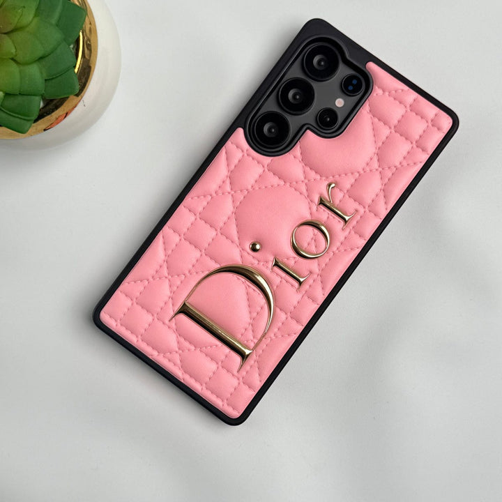 FRATO No Advertising Pink Samsung Galaxy S25 Ultra DR Puff Edition PU Leather Case Cover