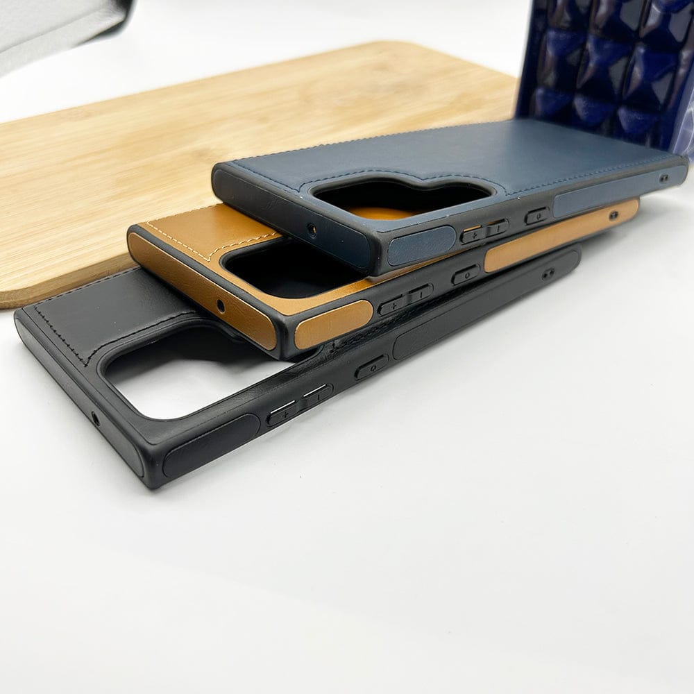 FRATO No Advertising Samsung Galaxy S23 Series Luxury PU Leather Back Cover