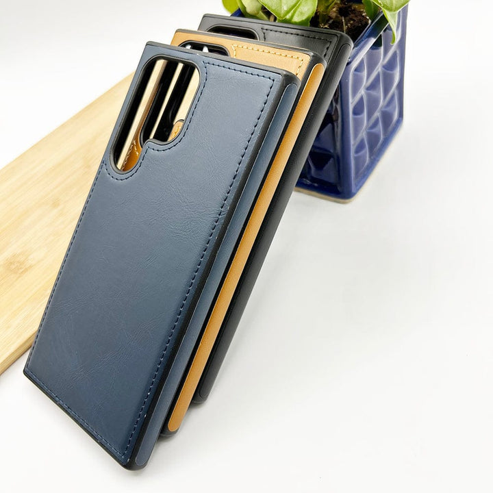 FRATO No Advertising Samsung Galaxy S23 Series Luxury PU Leather Back Cover