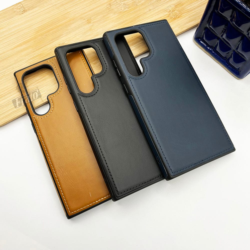 FRATO No Advertising Samsung Galaxy S23 Series Luxury PU Leather Back Cover