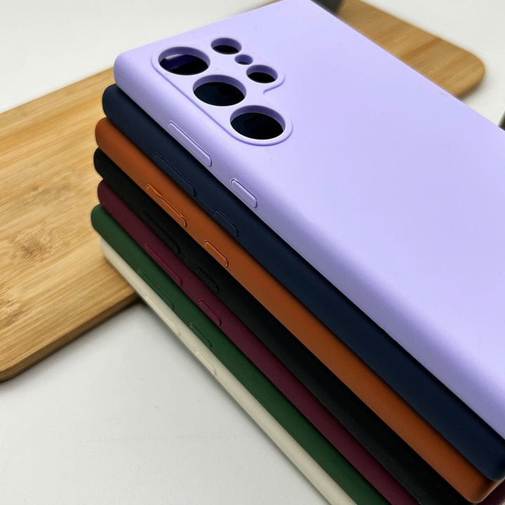 FRATO No Advertising Samsung Galaxy S23 Ultra Soft Silky Liquid Silicone Case Cover
