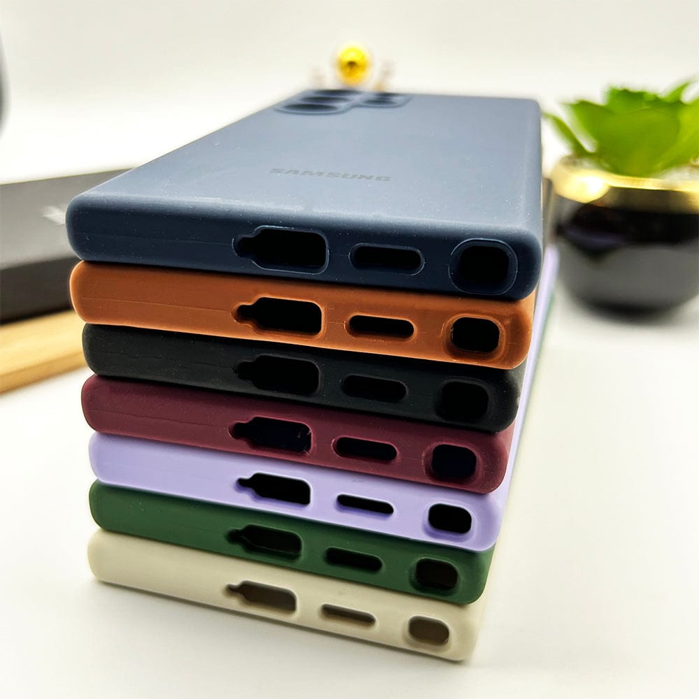 FRATO No Advertising Samsung Galaxy S23 Ultra Soft Silky Liquid Silicone Case Cover