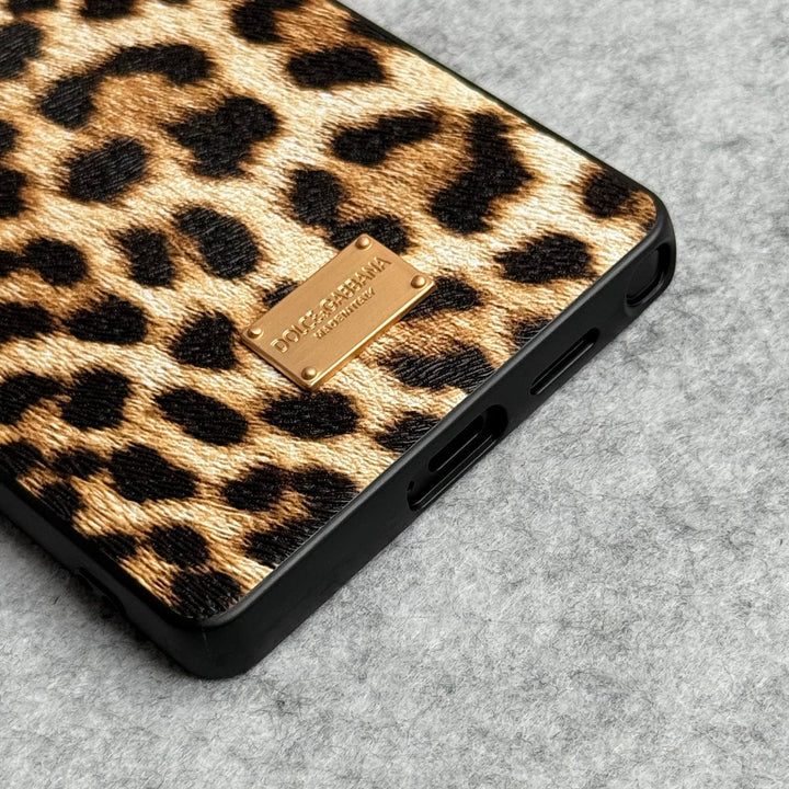 FRATO No Advertising Samsung Galaxy S25 Ultra Luxury DG Leopard Pattern Case Cover