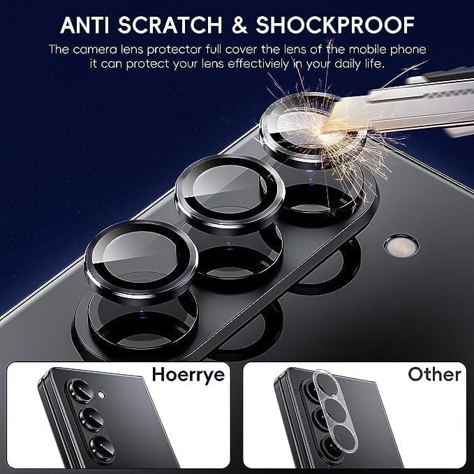 FRATO No Advertising Samsung Galaxy Z Fold 5 Camera Lens Kit Protector