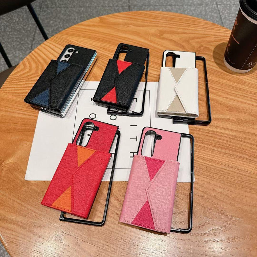 FRATO No Advertising Samsung Galaxy Z Fold 5 Luxury Fashion Wallet Case Cover