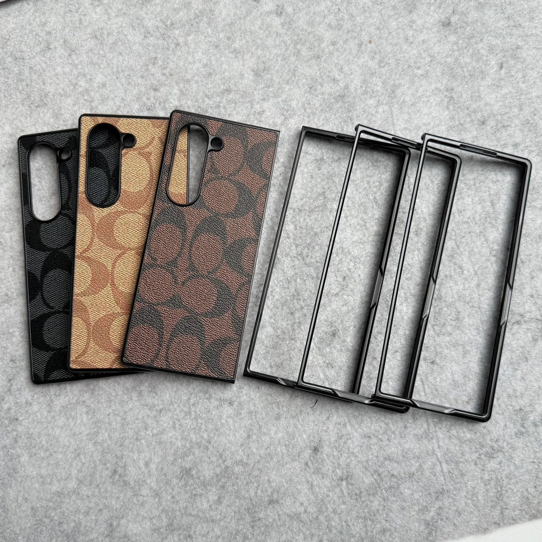 FRATO No Advertising Samsung Galaxy Z Fold 6 Luxury CC Brand PU Leather Design Case Cover