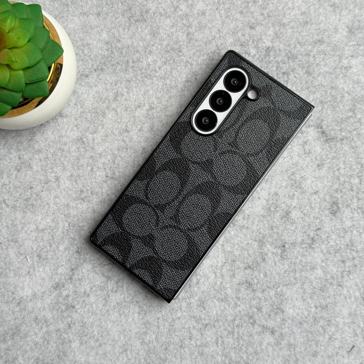 FRATO No Advertising Samsung Galaxy Z Fold 6 Luxury CC Brand PU Leather Design Case Cover