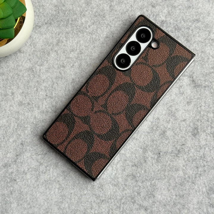 FRATO No Advertising Samsung Galaxy Z Fold 6 Luxury CC Brand PU Leather Design Case Cover