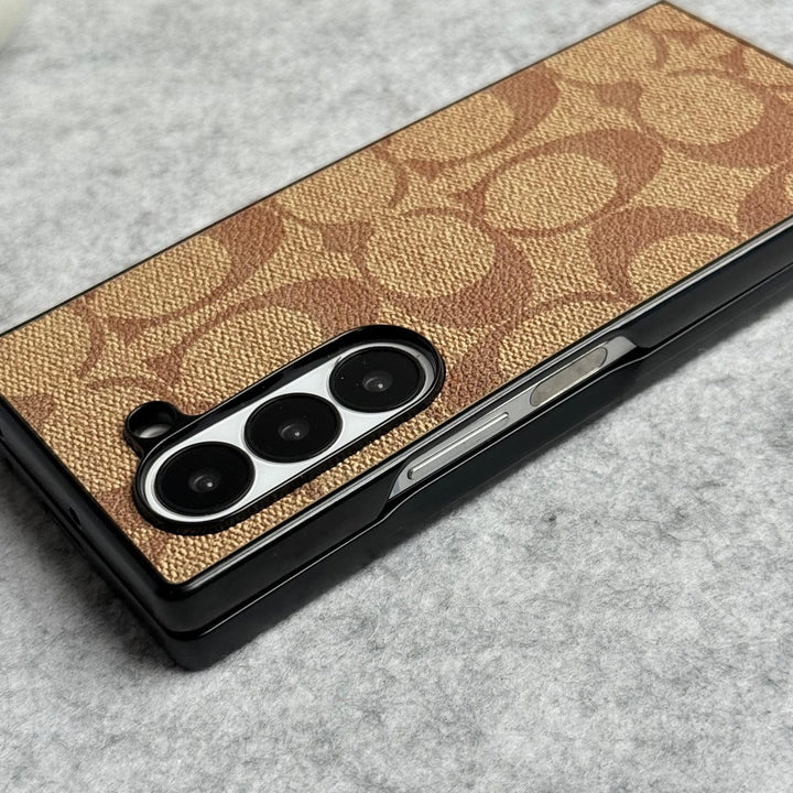 FRATO No Advertising Samsung Galaxy Z Fold 6 Luxury CC Brand PU Leather Design Case Cover