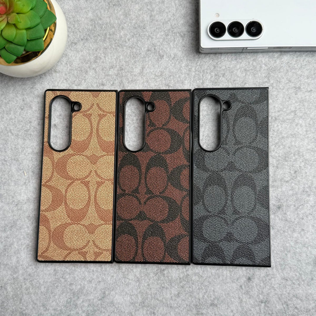 FRATO No Advertising Samsung Galaxy Z Fold 6 Luxury CC Brand PU Leather Design Case Cover