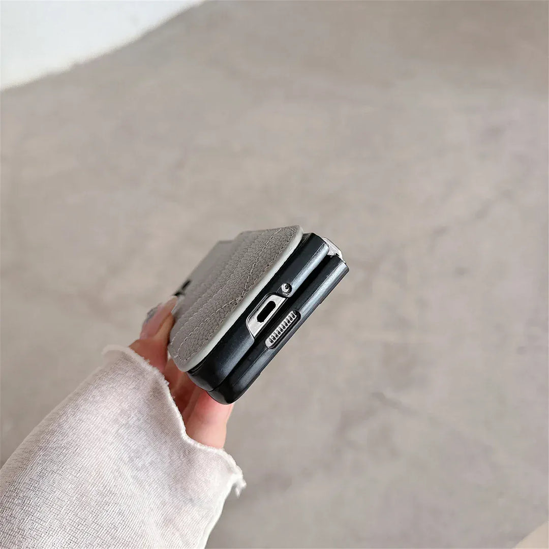 FRATO No Advertising Samsung Galaxy Z Fold 6 Magsafe Case Luxury CC Leather Magnetic Wireless Charging Card Wallet Case