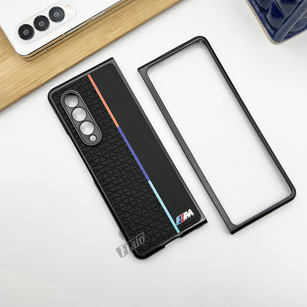 FRATO No Advertising Samsung Z Fold 4 BMW M Performance Sports Car Logo dual Shade Design Case Cover