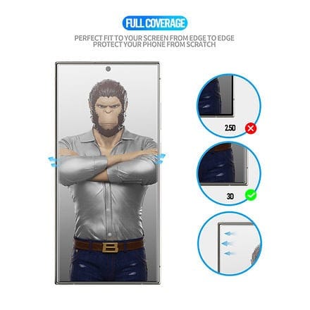 FRATO Samsung Case 3D UV Optical Tempered Glass For Samsung Galaxy S24 Ultra