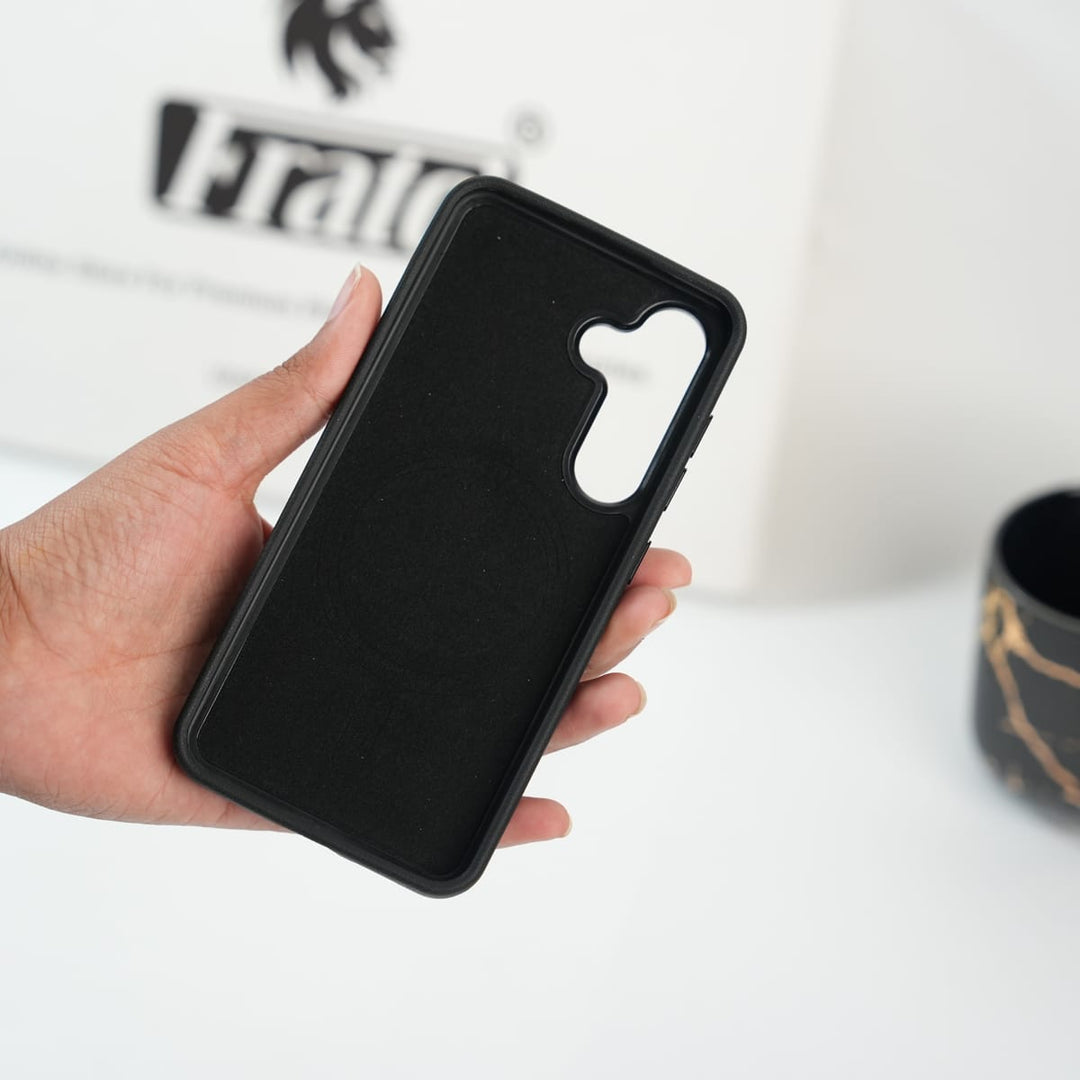 FRATO Samsung Case Galaxy S Series Leather Finish MagSafe Case Cover | Premium Slim Protective Back Cover