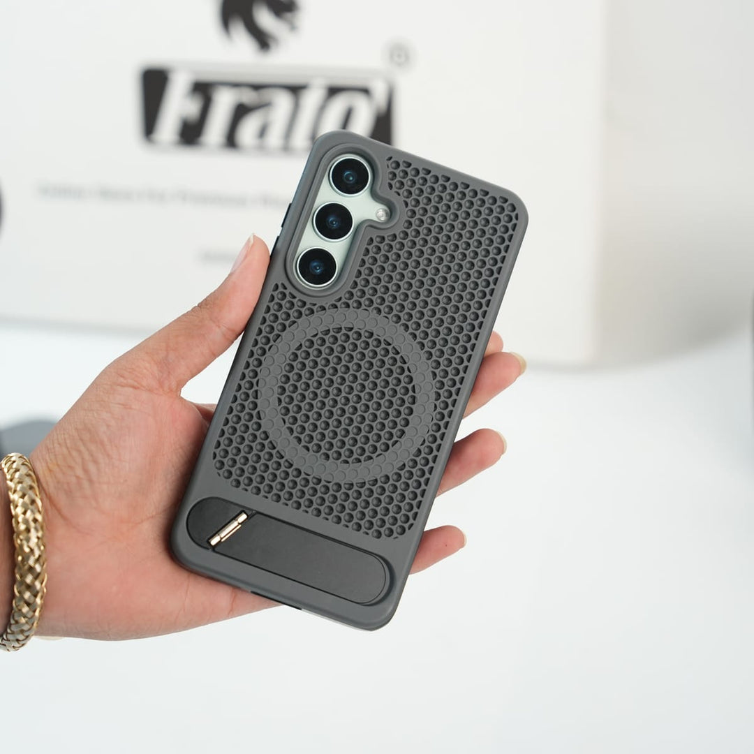FRATO Samsung Case Galaxy S Series Shredder Style MagSafe Silicone Kickstand Case | Shockproof Protective Cover