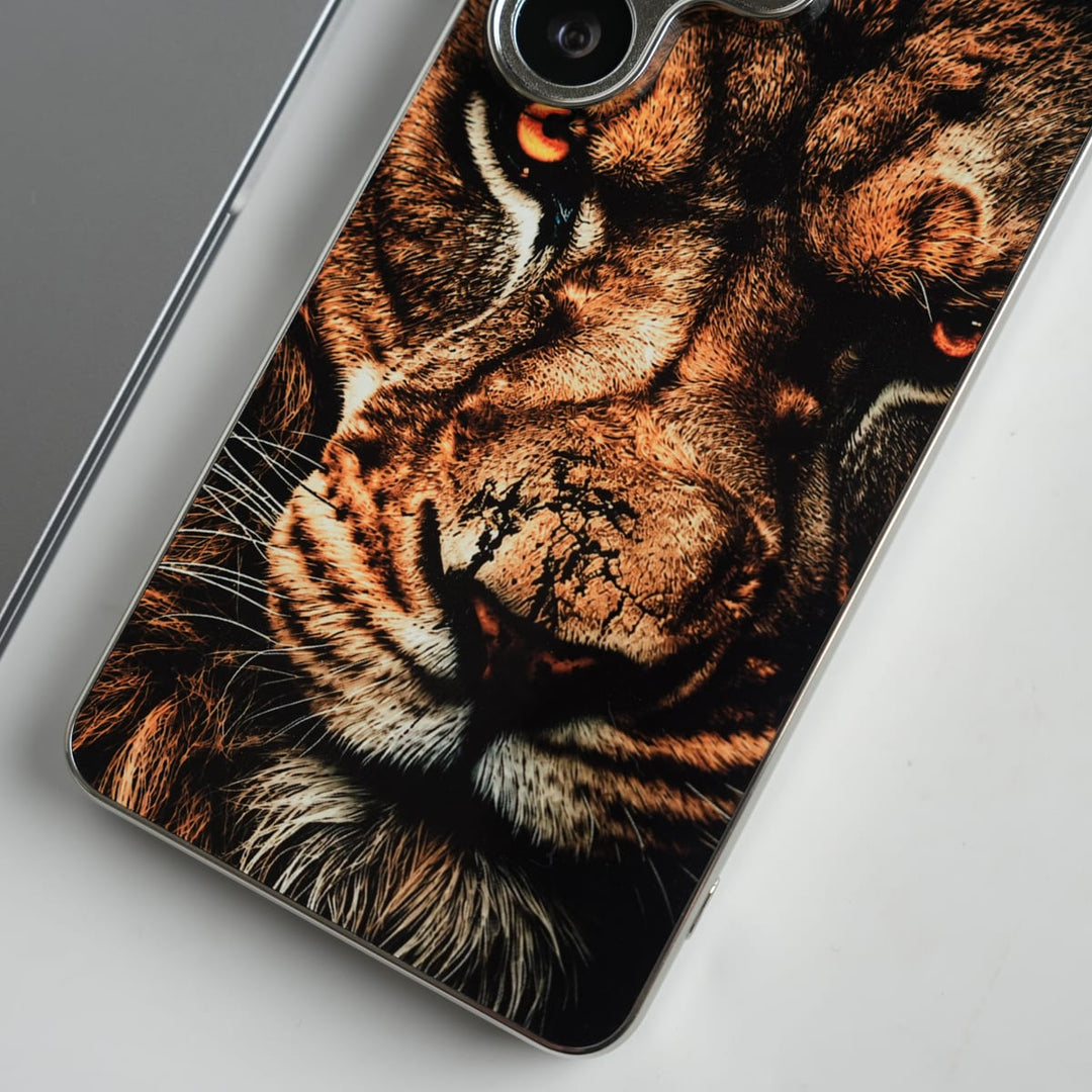 FRATO Samsung Case Galaxy Ultra Series Lion Face Chrome Plated Case