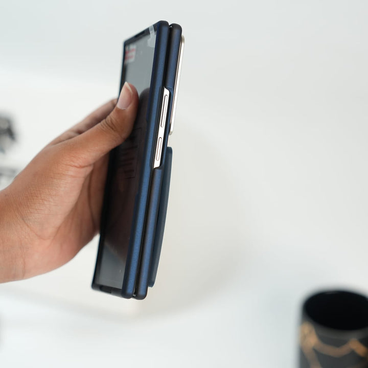 FRATO Samsung Case Galaxy Z Fold Series Premium Grip Strap Case with S Pen Holder &amp; Stand