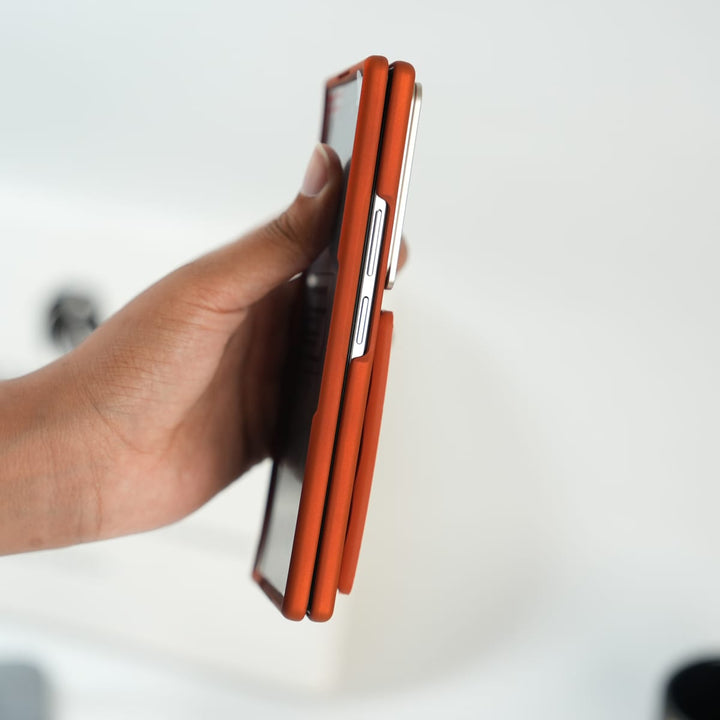 FRATO Samsung Case Galaxy Z Fold Series Premium Grip Strap Case with S Pen Holder &amp; Stand
