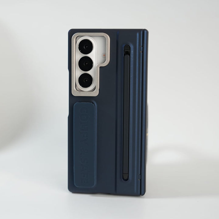 FRATO Samsung Case Galaxy Z Fold Series Premium Grip Strap Case with S Pen Holder &amp; Stand