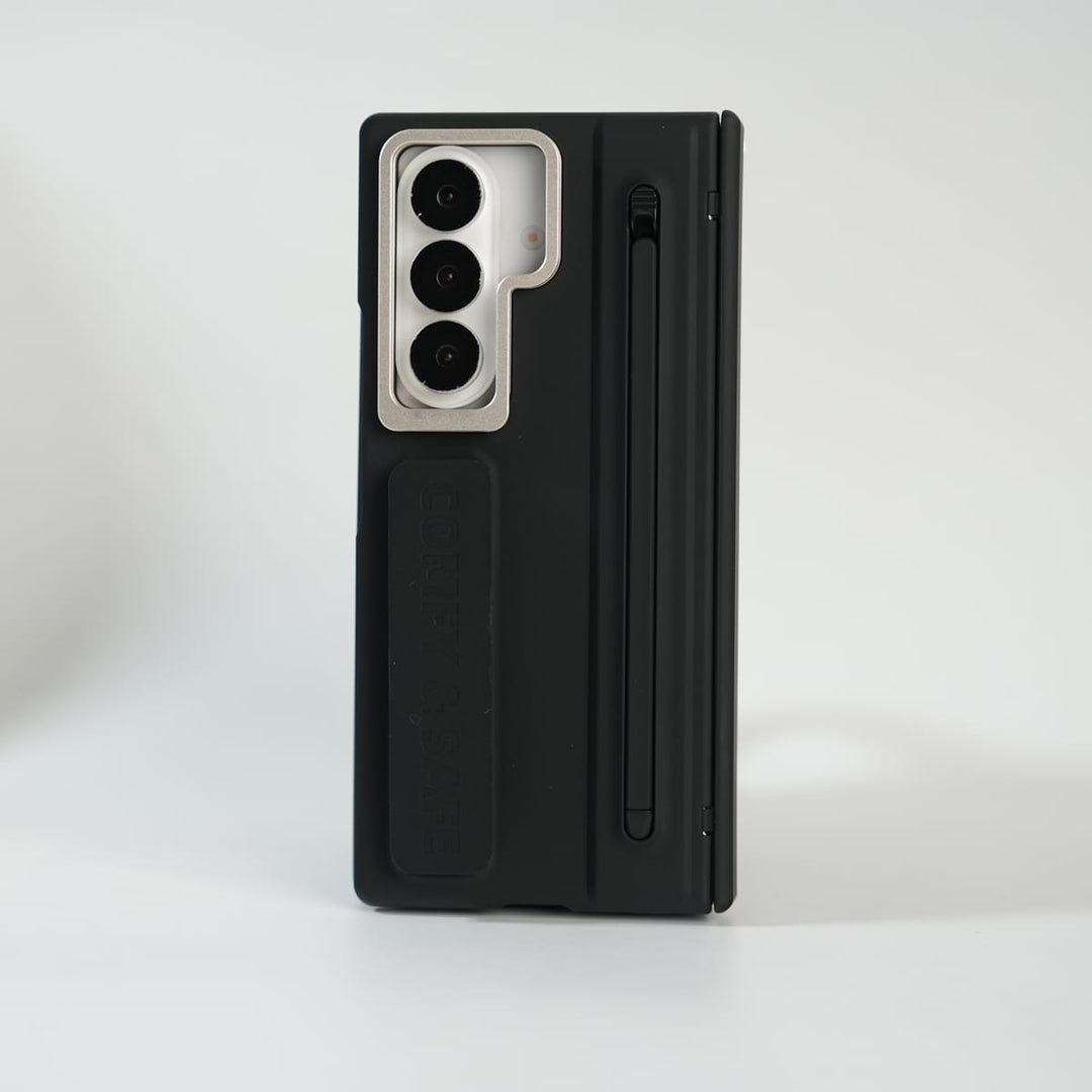 FRATO Samsung Case Galaxy Z Fold Series Premium Grip Strap Case with S Pen Holder &amp; Stand