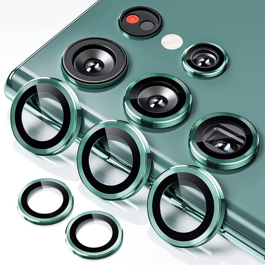 FRATO Samsung Case Green Samsung Galaxy S22 Ultra Camera Lens Kit Protector