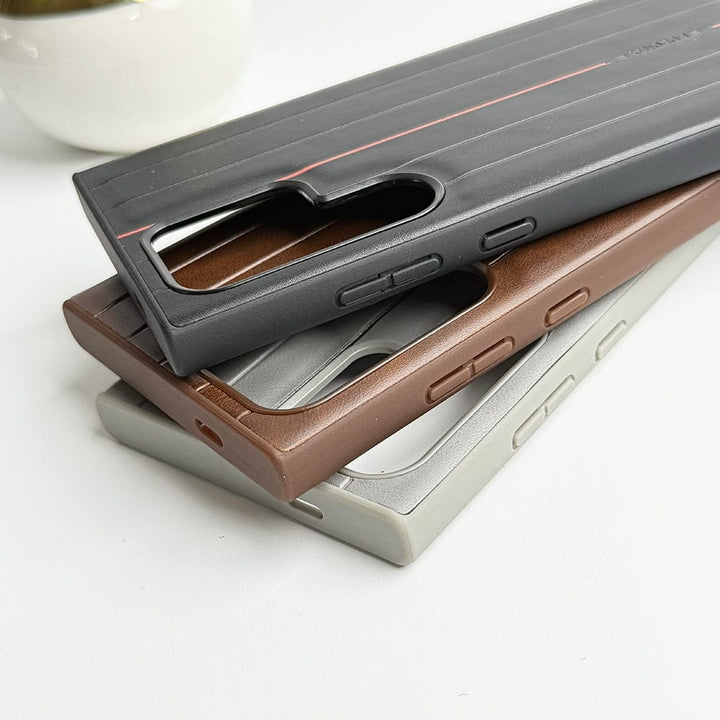 FRATO Samsung Case Samsung Galaxy S24 Ultra Suitcase Design PU Leather Case Cover