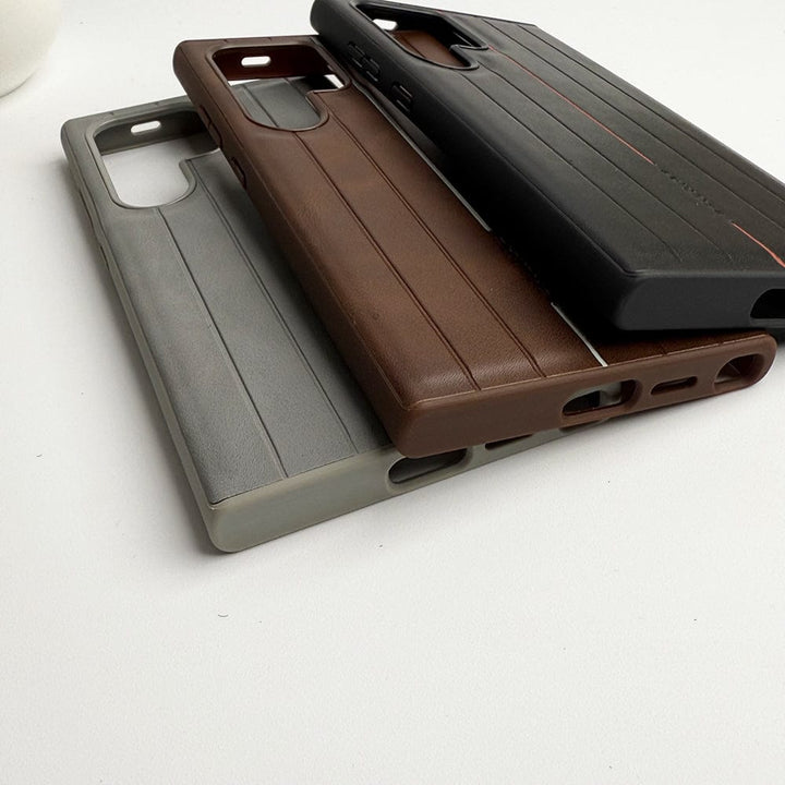 FRATO Samsung Case Samsung Galaxy S24 Ultra Suitcase Design PU Leather Case Cover