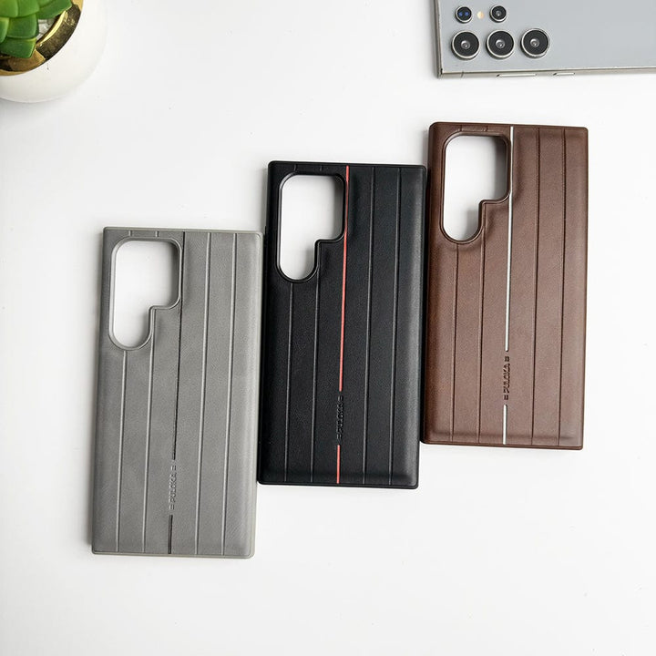FRATO Samsung Case Samsung Galaxy S24 Ultra Suitcase Design PU Leather Case Cover