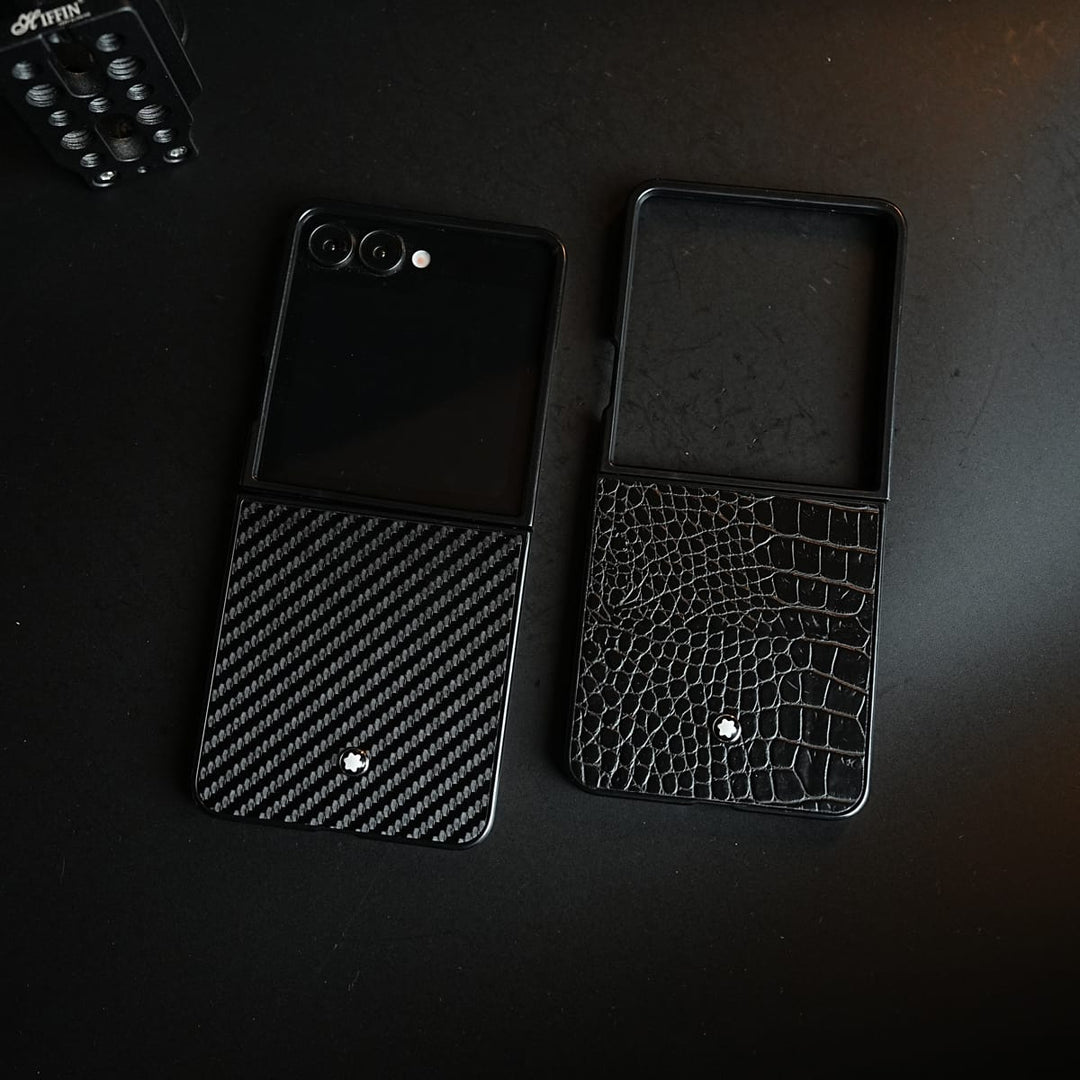 FRATO Samsung Galaxy Z Flip 8 Black Textured MB Case Cover for Samsung Galaxy Z Flip8