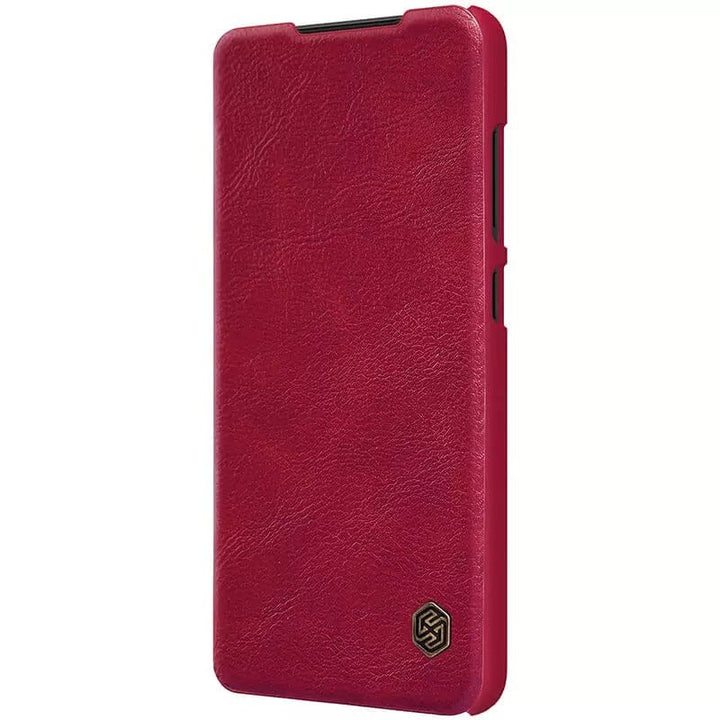 FRATO Samsung S22U Samsung Galaxy S22 Ultra Camera Protection QIN Leather Flip Case Red